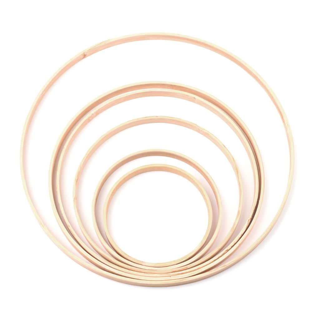 10ชิ้นแหวนไม้ไผ่ทรงกลม10/12/15 - Wood Ring Blank บทวิจารณ์และราคา