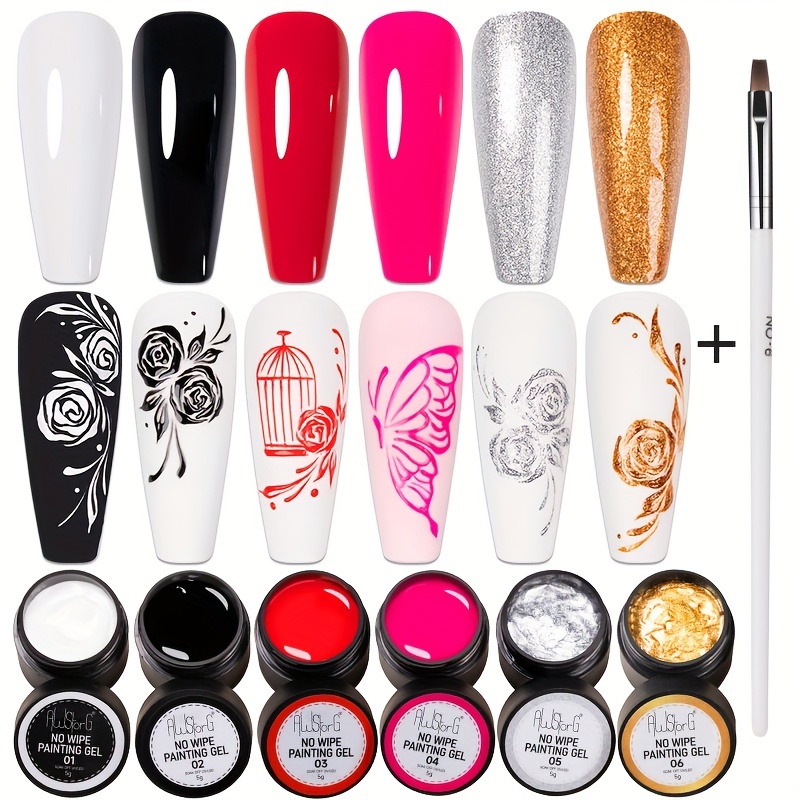 AWStorG 7 ชิ้น/เซ็ตไม่ไหล 4 In - Resin Glitter Pack บทวิจารณ์และราคา