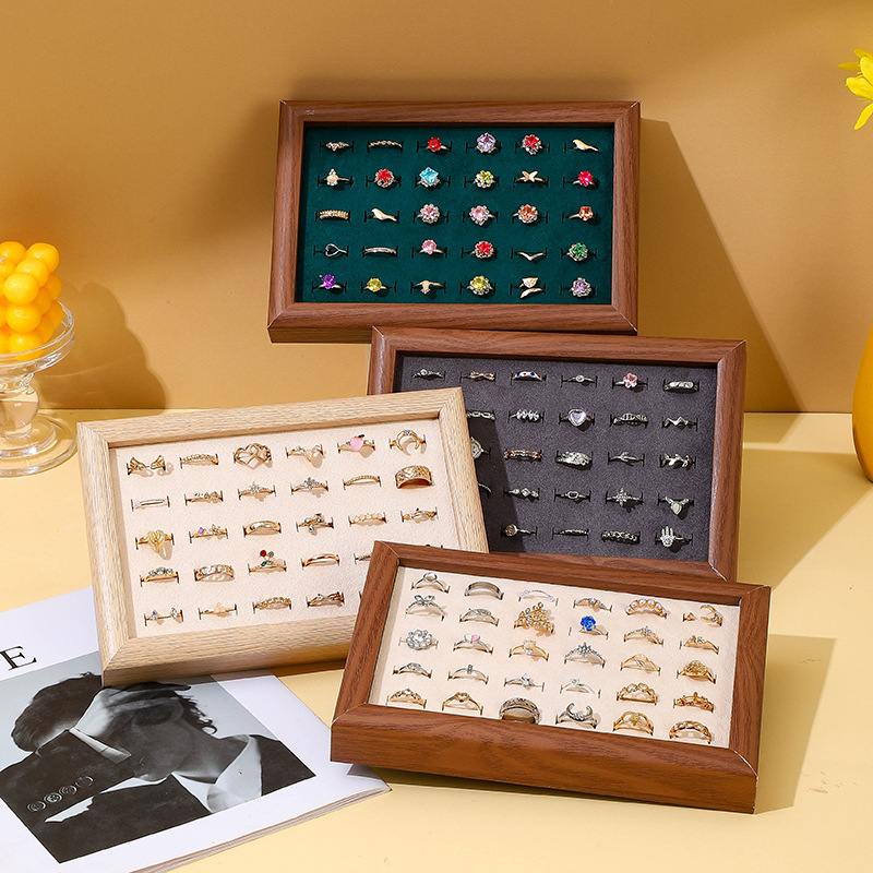 แฟชั่นแหวนแผ่นแสดงหูกระดุมสร้อ - Wood Ring Blank บทวิจารณ์และราคา