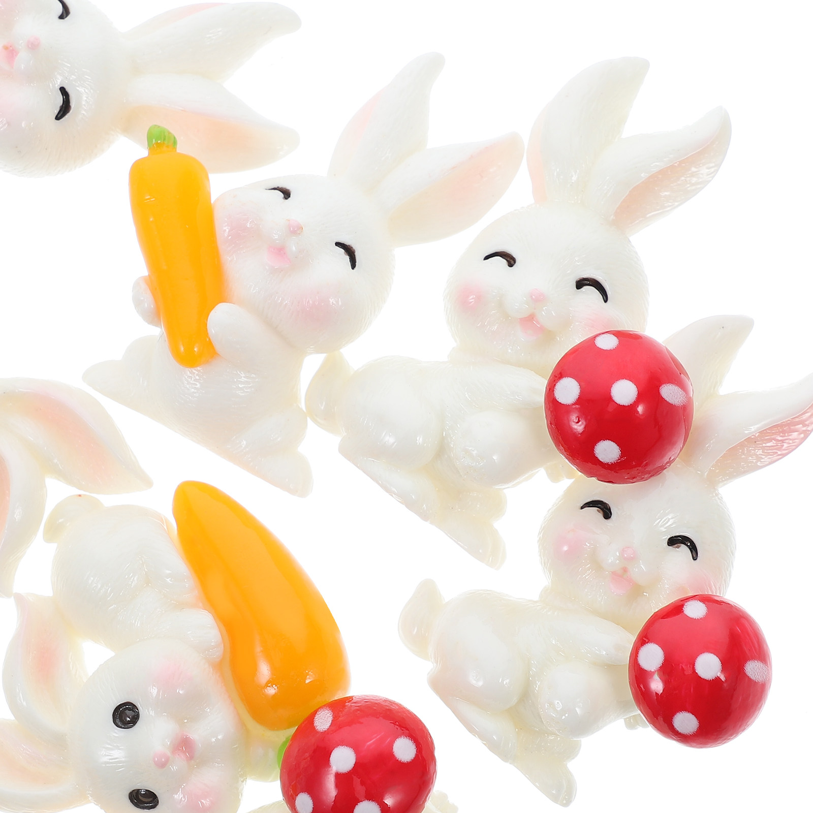 ชุด 12 ชิ้น ชาร์มเรซินรูปกระต่ - Resin Craft Supplies บทวิจารณ์และราคา