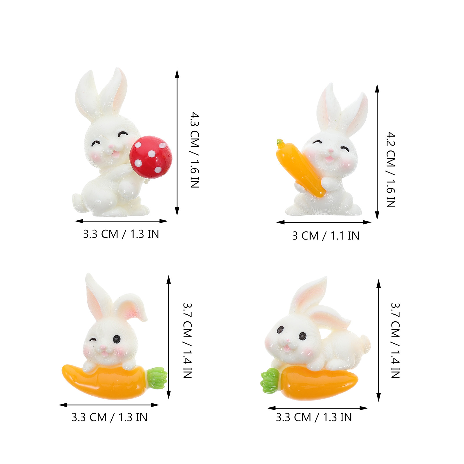 ชุด 12 ชิ้น ชาร์มเรซินรูปกระต่ - Resin Craft Supplies บทวิจารณ์และราคา