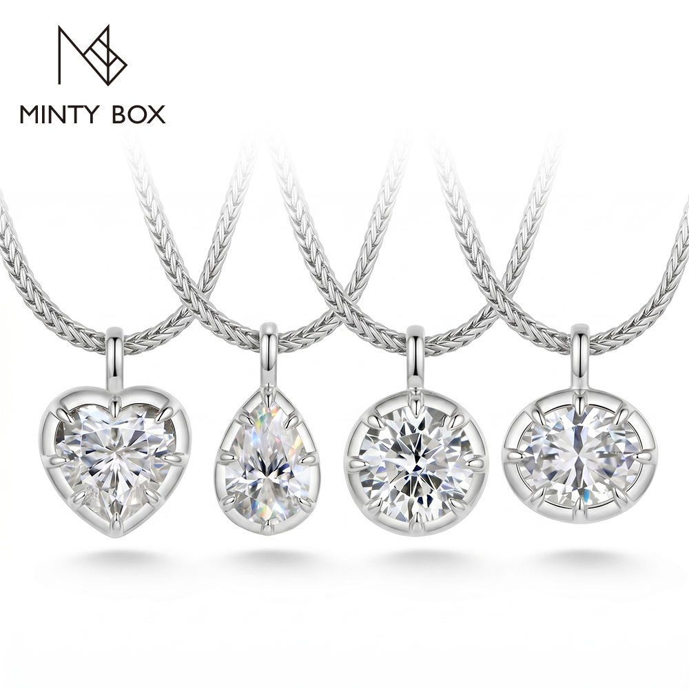 MINTYBOX คอลเลกชันจี้โมอิสซาไน - Bezels Set Pendant บทวิจารณ์และราคา